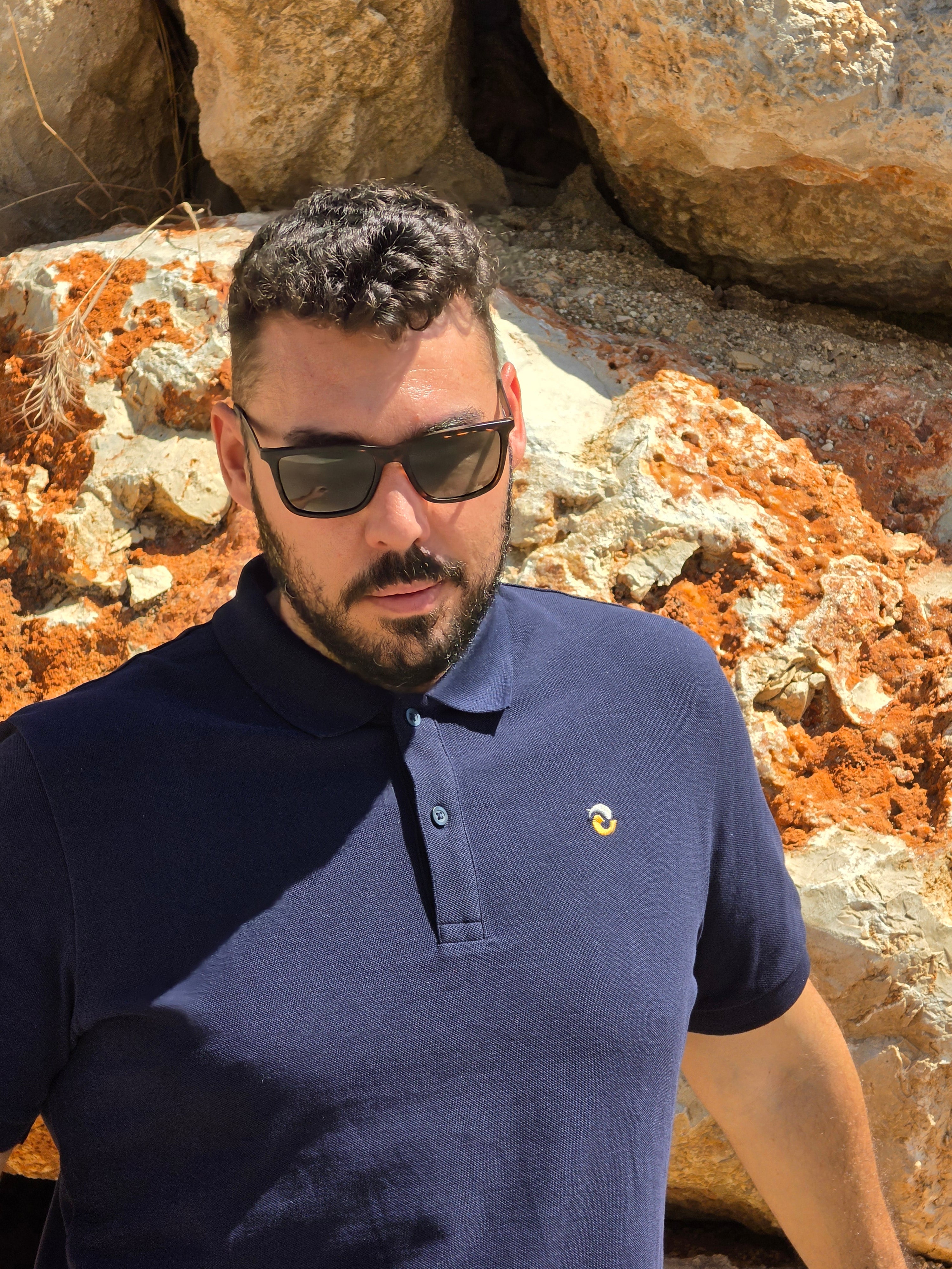 polo stretch fit tejido piqué de algodón orgánico gramaje 240