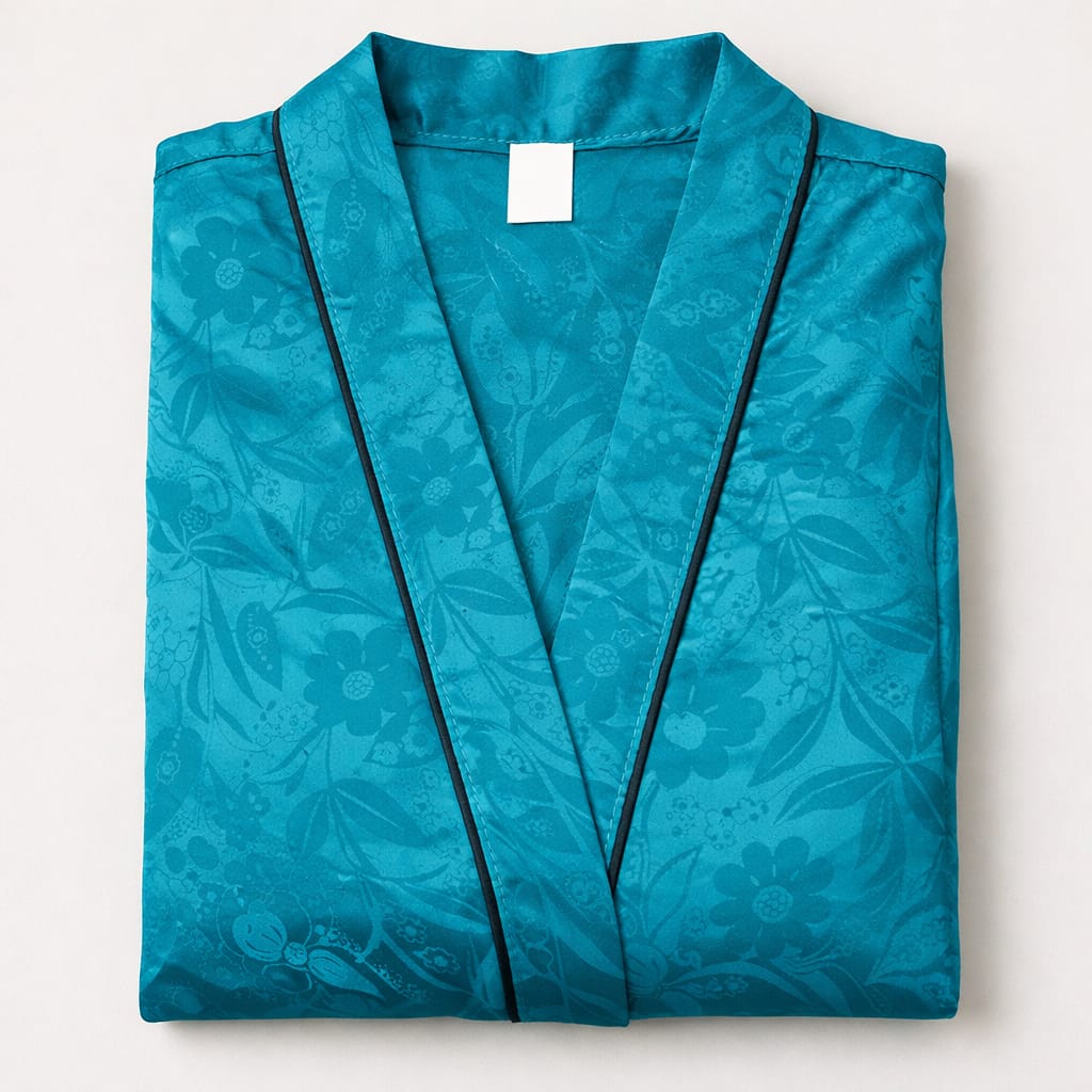 pijama satinado 3 piezas (pantalon-camiseta-batín)