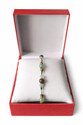 pulsera 7 nudos de aventurina y ojo de tigre