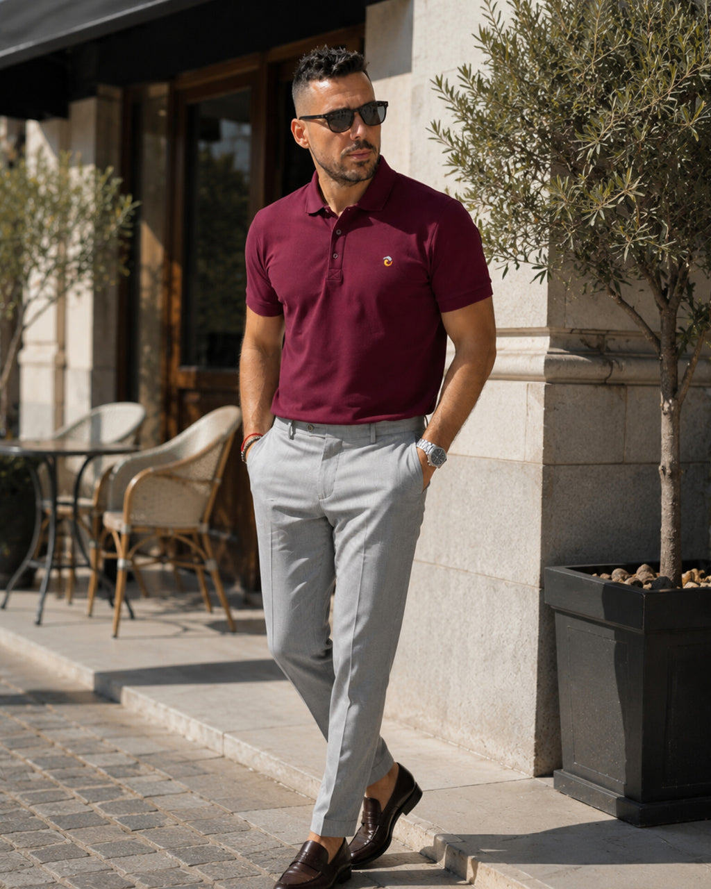 SLIM FIT . Polo Piqué Algodón Orgánico