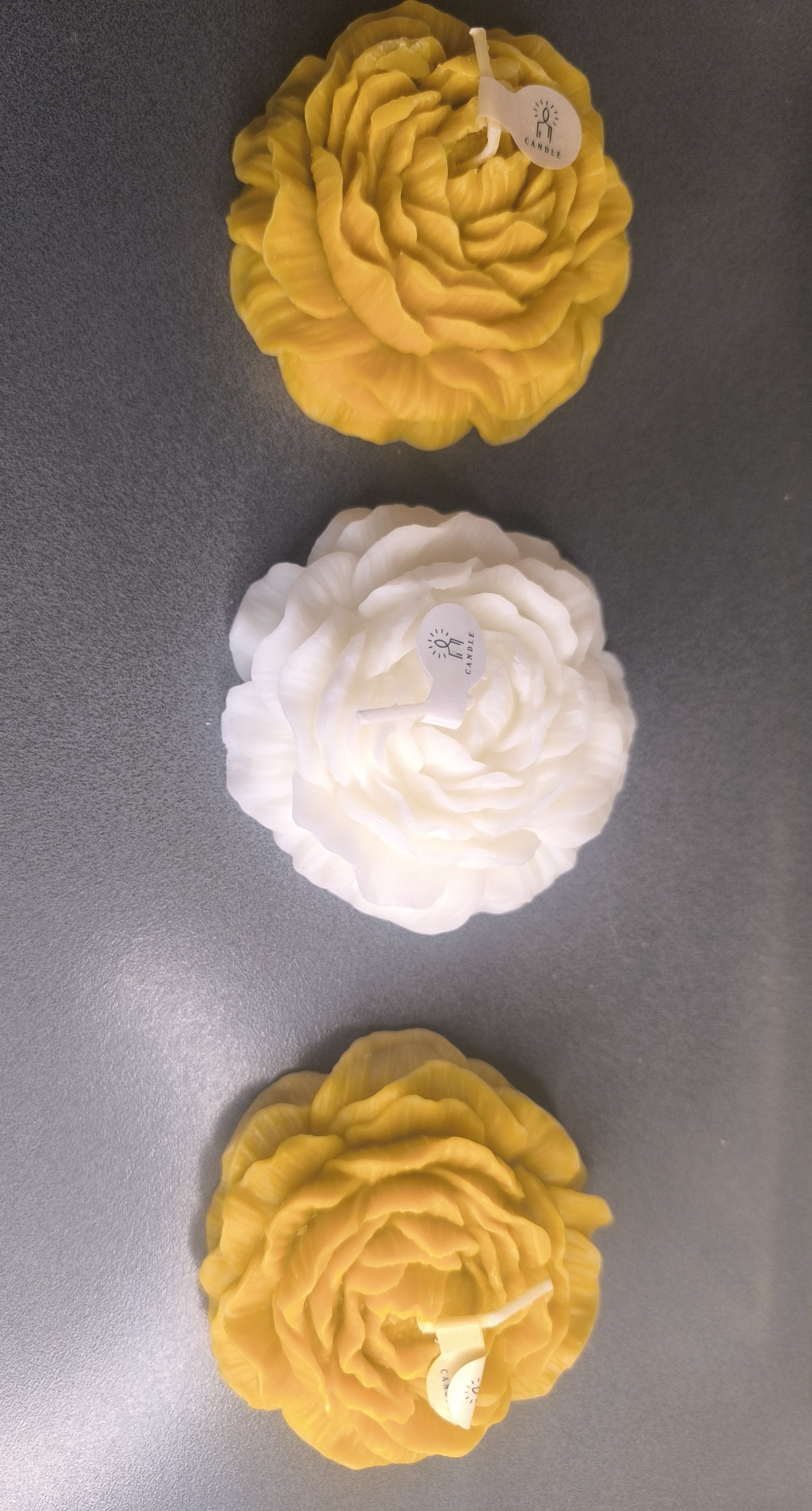 Vela perfumada flor peonía