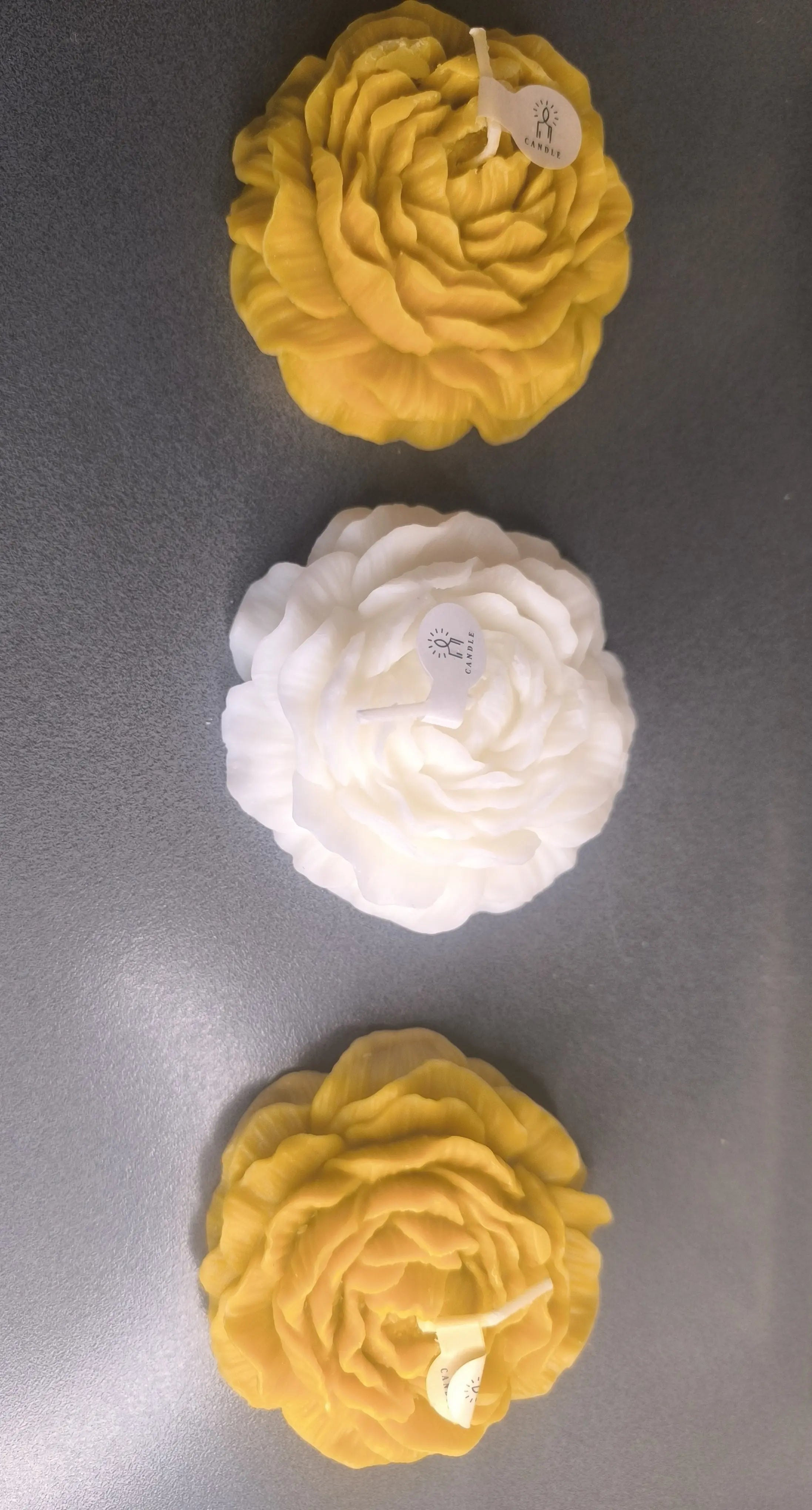 Vela perfumada flor peonía