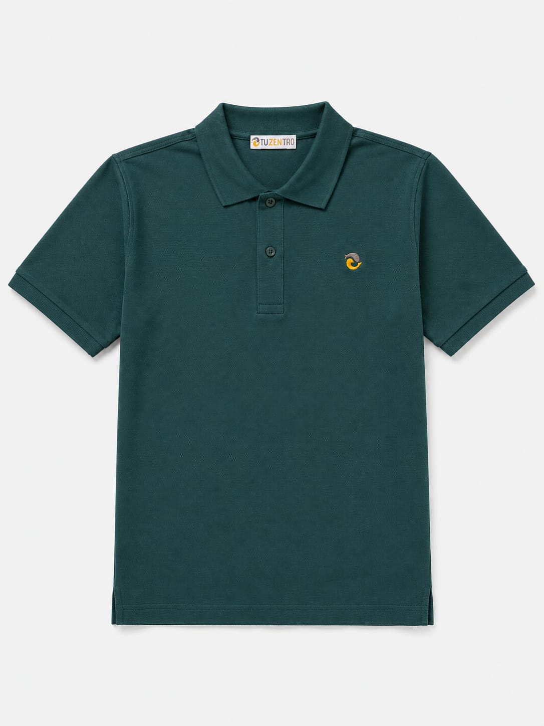 polo stretch fit tejido piqué de algodón orgánico gramaje 240