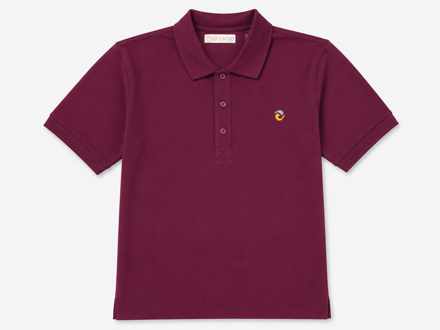 polo slim fit tejido piqué de algodón orgánico